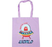 Hippowarehouse Outta This World Tote Shopping Gym Beach Bag 42cm x38cm, 10 litres
