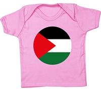 Hippowarehouse Palestine Flag Baby Unisex t-Shirt Short Sleeve Light Pink