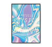Hippowarehouse Particle physics gives me a hadron Printed Poster A4 Wall Art Design Classroom Room Gym Office Décor