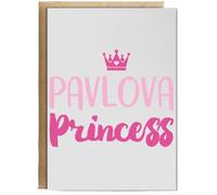 Hippowarehouse Pavlova princess Personalised Card A6 with envelope for him for her Funny Cards for Men and Women Blank inside option