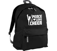 HippoWarehouse Peace Love Cheer Cheerleading Backpack ruck Sack Dimensions: 31 x 42 x 21 cm Capacity: 18 litres