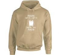 Hippowarehouse Penguins Can't Fly. I Can't Fly. Therefore, I am a Penguin Unisex Hoodie Hooded top (Specific Size Guide in Description)