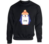 Hippowarehouse Perso penguin unisex jumper sweatshirt pullover 3XL adult Black