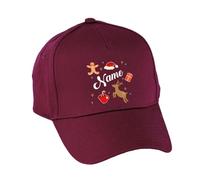 Hippowarehouse Perso Reindeer gingerbreadman Cap hat OneSize Adults