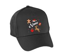 Hippowarehouse Perso Reindeer gingerbreadman Cap hat OneSize Adults