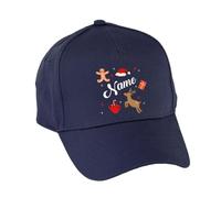 Hippowarehouse Perso Reindeer gingerbreadman Cap hat OneSize Adults