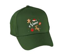 Hippowarehouse Perso Reindeer gingerbreadman Cap hat OneSize Adults