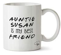 Hippowarehouse Personalised Auntie Name is My Best Friend Printed Mug Cup Ceramic 10oz