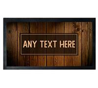 Hippowarehouse Personalised Bar Runner - Cocktail - Marble - Union Jack - Wood - St Patrick's - Flowers - Tiki - Pool - Rubber Backing Highly Durable 440mm x 250mm