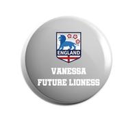 Hippowarehouse Personalised future lioness England star Football fan Badge Various Sizes 38mm 50mm 75mm