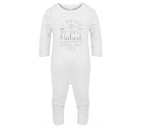 Hippowarehouse Personalised If Dad Says No Uncle Any Name Will Say Yes Baby Romper All in one Piece Unisex White