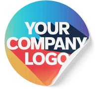 Hippowarehouse Personalised Labels Stickers 30 Upto 960 Customised Company Logo Text Decal Gloss Various Sizes 37mm 50mm 75mm Reward Personalized Sticker Label