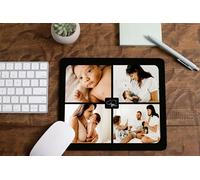 Hippowarehouse Personalised Photo Printed Mouse Mat Pad Accessory Black Rubber Base Collage Option Home Office Fathers Day Teacher Present 240mm x 190mm x 60mm
