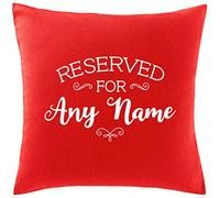 Hippowarehouse PERSONALISED reserved for any name Printed bedroom accessory cushion cover case 41x41cm