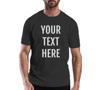 Hippowarehouse Personalised Running T-shirt Any Text Here Personal Training Client Coaching Gym Workout Top Exercise Class Equipment Training Tshirt Tee Black