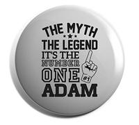 Hippowarehouse Personalised the myth the legend it's the number one (Name) Badge Various Sizes 38mm 50mm 75mm
