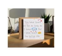 Hippowarehouse Personalised you have loved me for as long as I have lived Personalised Birthday Card 15cm x 15cm for him for her Funny with envelope Birthday Cards for Men and Women