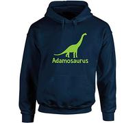 Hippowarehouse Personalised Your Name osaurus Brachiosaurus Dinosaur Green Unisex Hoodie Hooded top (Specific Size Guide in Description)