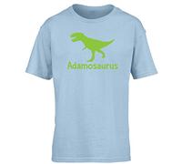 Hippowarehouse Personalised Your Name osaurus Tyrannosaurus Rex Dinosaur Green Kids Children's Short Sleeve t-Shirt