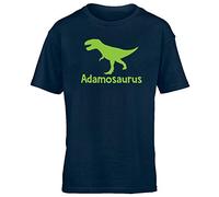 Hippowarehouse Personalised Your Name osaurus Tyrannosaurus Rex Dinosaur Green Kids Children's Short Sleeve t-Shirt