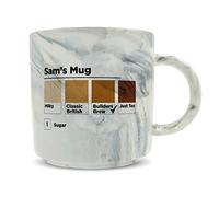 Hippowarehouse Personalised Your Name, Tea Colour, How Many sugars? - Guide Matching Chart Printed Mug Various Colour Options Ceramic Cup Kitchenware 11oz