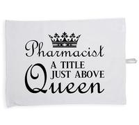 Hippowarehouse pharmacist, a title just above queen Tea Towel Eco Printed Dish Cloth Kitchen accessory 50cmx70cm 100% Cotton