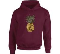 Hippowarehouse Pi day pineapple unisex Hoodie hooded top Large adult Maroon