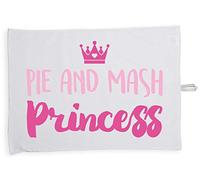 Hippowarehouse Pie and mash princess Tea Towel Eco Printed Dish Cloth Kitchen accessory 50cmx70cm 100% Cotton