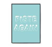 Hippowarehouse Piste Again Ski Printed Poster A2 Wall Art Design Classroom Room Gym Office Décor