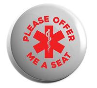Hippowarehouse Please offer me a seat Badge Various Sizes 38mm 50mm 75mm