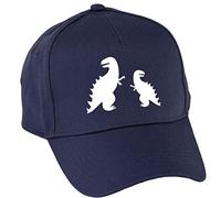Hippowarehouse Pocket Dinosaur Fight Baseball Cap hat Premium Printed 5 Panel OneSize Adults Navy