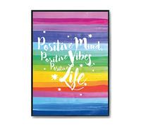 Hippowarehouse Positive Mind, Positive Vibes, Positive Life Printed Poster A1 Wall Art Design Classroom Room Gym Office DÃƒ©cor