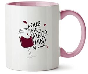 Hippowarehouse Pour me a Mega Pint of Wine Court Trial Justice Funny Quote Printed Mug Various Colour Options Ceramic Cup Kitchenware 11oz