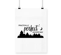 Hippowarehouse Practically perfect in every way Printed Poster A3 Wall Art Design Classroom Room Gym Office Décor