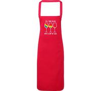 Hippowarehouse Pride Rainbow - Fill your glass with a cup of sass Apron kitchen cooking painting DIY onesize adult