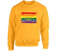 Hippowarehouse Pride Rainbow - We Won't Hide Our Pride Unisex Jumper Sweatshirt Pullover (Specific Size Guide in Description)