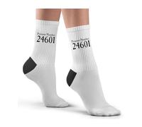 Hippowarehouse Prisoner Number 24601 Socks Printed Childrens 26.5cm breathable Novelty Sock Gift