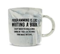 Hippowarehouse Programming is Like Writing a Book Except When You Miss a Comma on Page 126 Printed Mug Various Colour Options Ceramic Cup Kitchenware 11oz