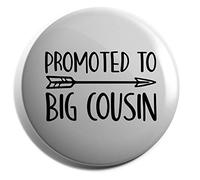 Hippowarehouse Promoted to Big Cousin Badge Pin 25mm