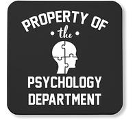 Hippowarehouse Property Of The Psychology Department printed coaster gloss finish durable backing 9cm x 9cm 2 pack
