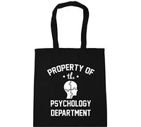 Hippowarehouse Property Of The Psychology Department Tote Shopping Gym Beach Bag 42cm x38cm, 10 litres