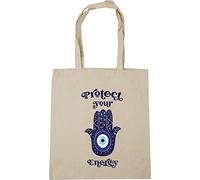 Hippowarehouse protect your energy Tote Shopping Gym Beach Bag 42cm x38cm, 10 litres