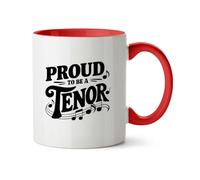 Hippowarehouse Proud to be a Tenor Printed Mug Various Colour Options Ceramic Cup Kitchenware 11oz