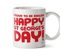 Hippowarehouse Proud to be English Happy St George's Day Printed Mug Cup Ceramic 10oz