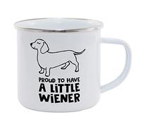 Hippowarehouse Proud to Have a Little Wiener - Dachshund Sausage Dog Printed Mug Various Colour Options Ceramic Cup Kitchenware 11oz