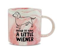 Hippowarehouse Proud to Have a Little Wiener - Dachshund Sausage Dog Printed Mug Various Colour Options Ceramic Cup Kitchenware 11oz
