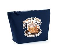 Hippowarehouse Pumpkin Spice and Everything Nice Printed Make up Cosmetic wash Bag 18x19x9cm