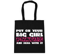 Hippowarehouse Put on your big girl panties and deal with it Tote Shopping Gym Beach Bag 42cm x38cm, 10 litres