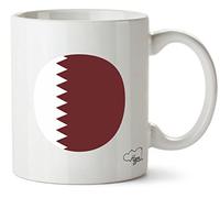 Hippowarehouse Qatar Flag Printed Mug Various Colour Options Ceramic Cup Kitchenware 10oz