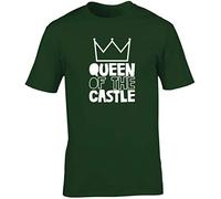 Hippowarehouse Queen of The Castle Unisex Short Sleeve t-Shirt (Specific Size Guide in Description) Forest Green